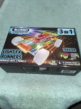 Blokko 3 in 1 Led Powered Building System  Light Fx Runners 54 Pcs New Sealed