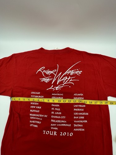 Roger Waters (Pink Floyd) The Wall T Shirt - Concert Tour 2010 - Men Medium READ - Picture 9 of 9