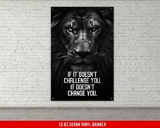 Home Gym Banner - Inspirational Weightlifting Decor with Custom Text