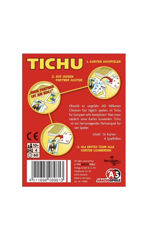 Tichu | Urs Hostettler | Spiel | In Spielebox | 08981 | Deutsch | 2011 | ABACUS - Bild 2 von 4