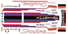 Tom Hoover SHOWTIME Corvette 1/64th Scale Slot Car Waterslide NHRA DRAG Decals