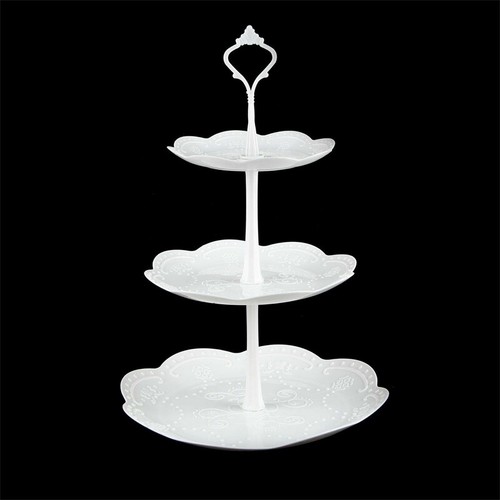 Stand Cake Afternoon Detachable Dessert Party Plate Wedding 3 PlateLayer Tea - Picture 16 of 21