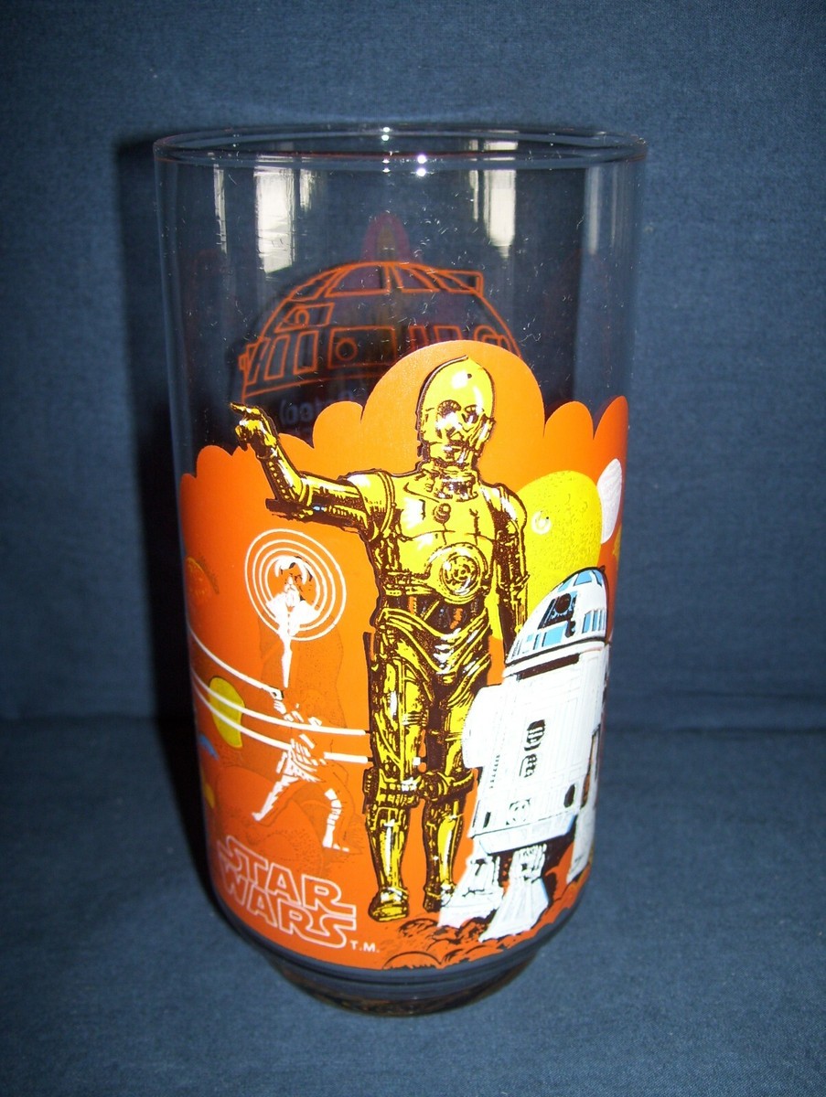 Star Wars R2-D2 and C-3PO Burger King Collectible Glass 1977 No