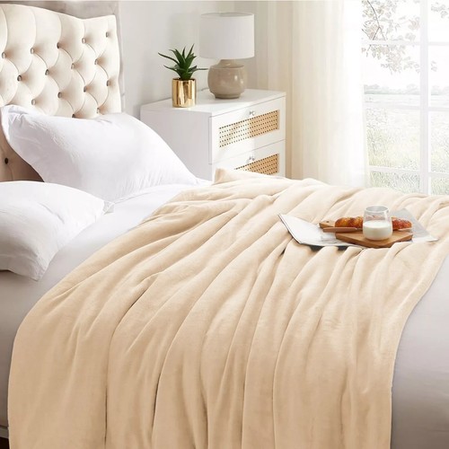 Super Soft Fleece Blanket Sofa Bed Throw Large Faux Fur Reversible Travel Throw - Picture 78 of 90