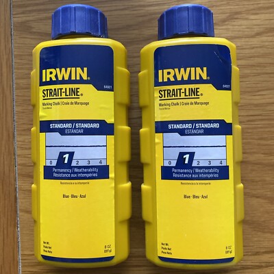 2 x Irwin Strait-Line Kreide Mine blau 227G (8 0z) STL64901