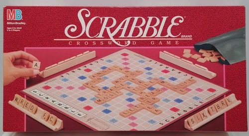 Scrabble Board Game 1989 Milton Bradley Complete Vintage Classic Word Game