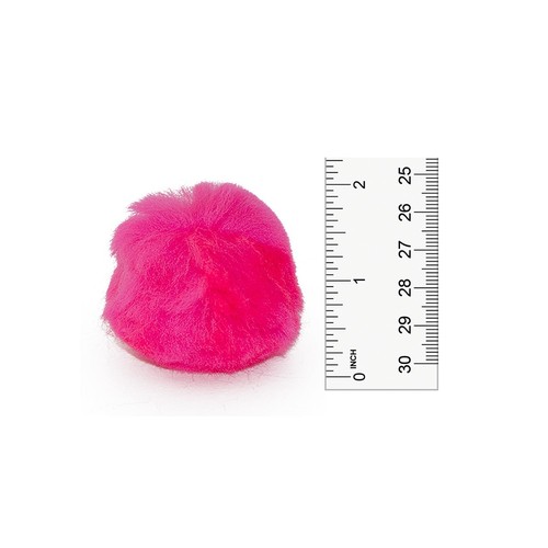 2 Zoll Neon Pink Basteln Bommeln 25 Stück - Bild 2 von 4