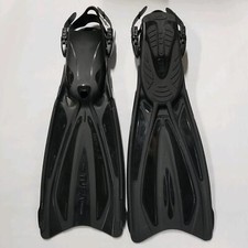 Open Box Tusa Open Heel Solla Dive Fins-Black-Small