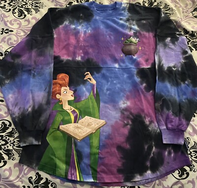 DISNEY HOCUS POCUS SPIRIT JERSEY ADULT M TONIGHT WE FLY SANDERSON SISTERS BNWT