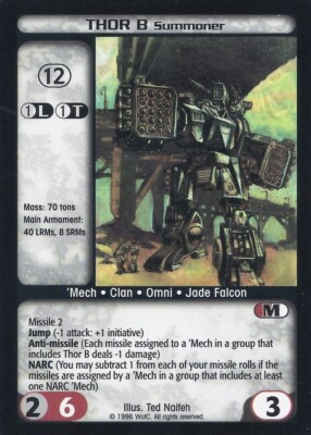 Battletech CCG: Thor B (Summoner) [Moderately Played] from set Premiere Limited 