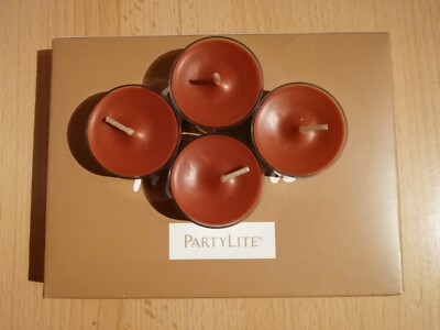 Partylite Teelichter ''Bonfire Bourbon'' 12 Stück, NEU & OVP