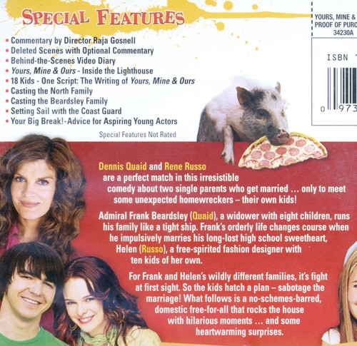 Yours Mine & Ours PG 2005 family comedy movie, new DVD Coast Guard, Quaid, Russo - 第 3/4 張圖片