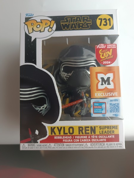 Funko Pop! Star Wars Kylo Ren Supreme Leader #731 2024 Stuttgacon Exclusive Rare-image