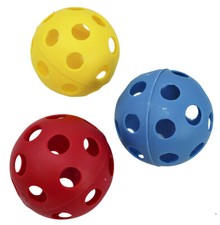 2169 Pk3 Plastic Balls 3 inch Foot Talon Craft Part Bird Toy Cockatiel Parakeet