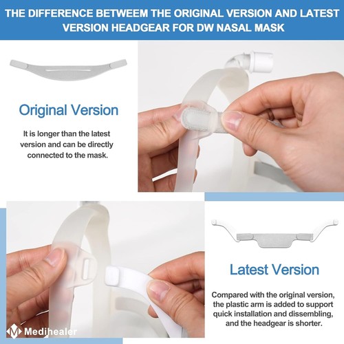 6PK Copricapo per Dreamwear (Versione Originale) Cinghie per Ridurre Strap Slip-Off - Foto 4 di 11