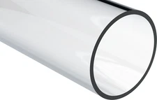 Acrylic Round Tube (Extruded), Clear, 1" ID x 1-1/2" OD x 60" Length