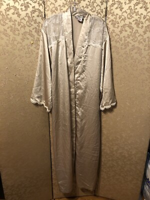 Valentino Intimo Neiman Marcus Vintage Beige Lace Robe Size L