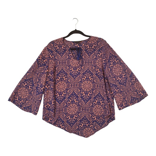 Banana Republic Top Women's Large Purple Long Sleeve Pullover Blouse - Picture 4 of 9