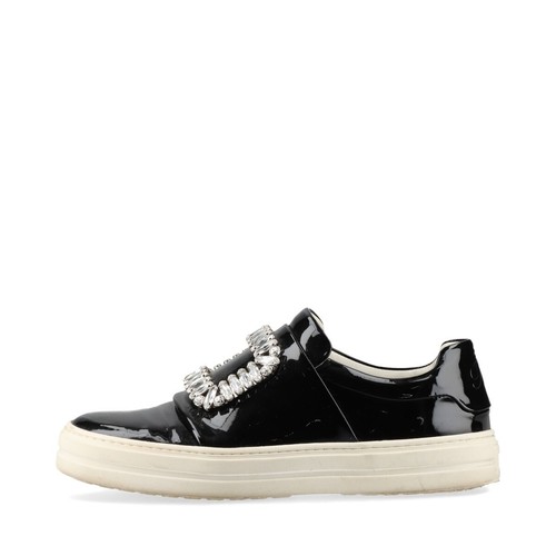 Roger Vivier Sneakers in Pelle Verniciata 34 Donna Nero Bijou