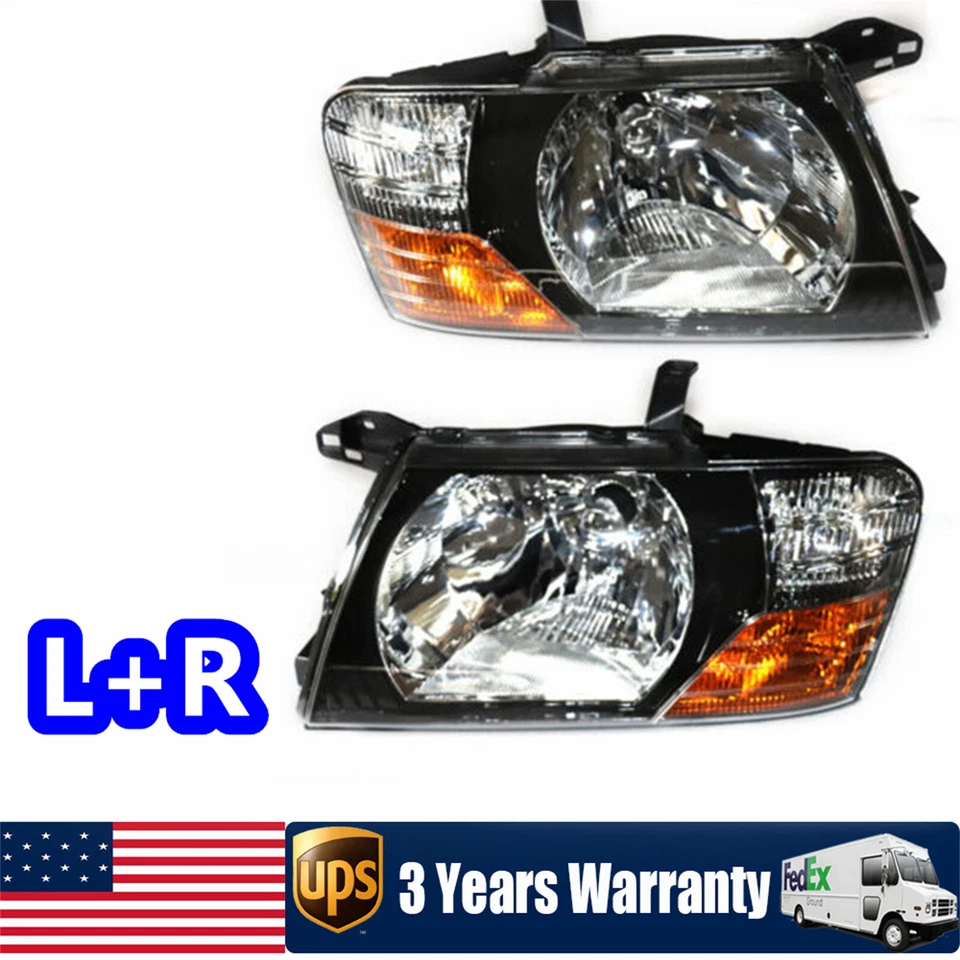 Juego faros faros faros luces 2000-2006 para Mitsubishi Pajero Montero L & R Foto 2 de 4