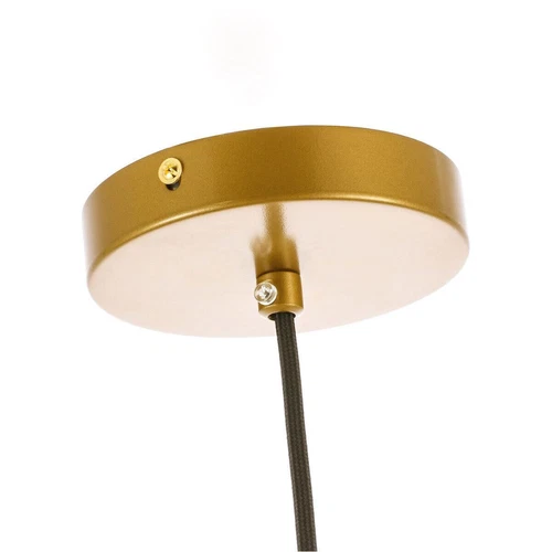 Pendant Brass and Black Modern Light Glass Shade Kitchen Ceiling Hanging Fixture - Picture 12 of 12