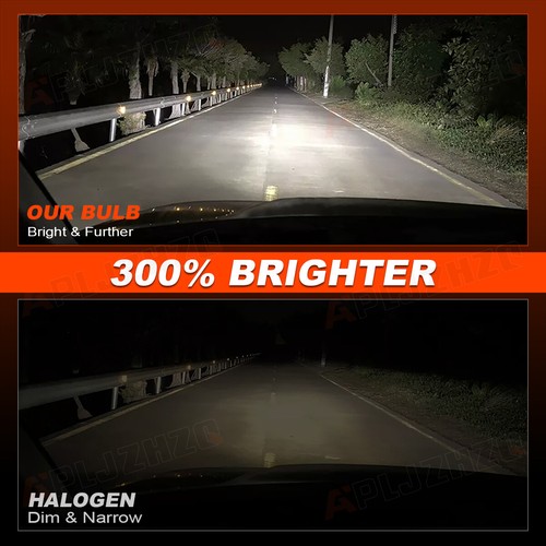 4x 9005 9006 HID Xenon Halogen Headlight Bulbs Hi/Low Beam Kit Xenon Super White - Picture 3 of 21