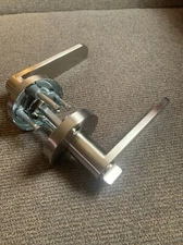 Newbang Entrance Lock System Entry Door Levers Handles Silver Suitable Outdoors