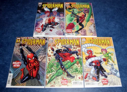 BEN REILLY SPIDER-MAN #1 2 3 4 5 (of 5) 1st print set MARVEL COMICS 2022 NM