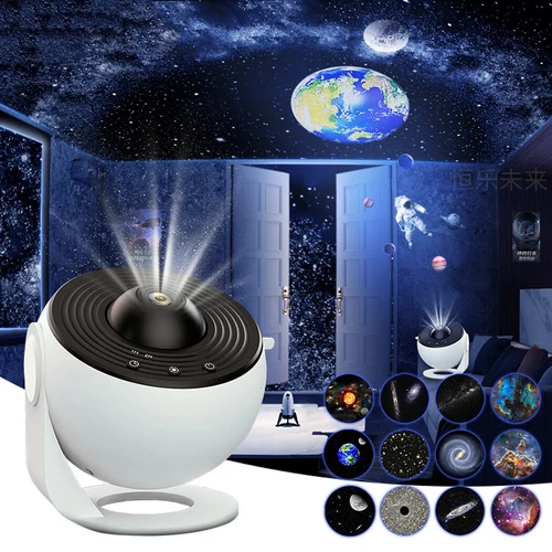 Night Light 13in1 Projector Galaxy Starry Sky LED Star Lamp Rotating Planetarium - Picture 4 of 11