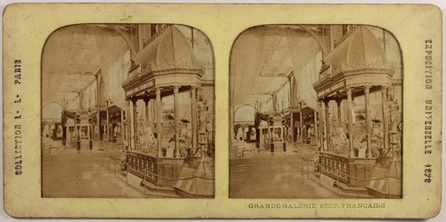 Photo Stéréo Ancienne - Exposition Universelle Paris 1878 - Section Espagnole - Originale