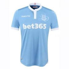 MEN'S MACRON FC STOKE CITY 2016/2017 SOCCER FOOTBALL SHIRT JERSEY MAILLOT SIZE L