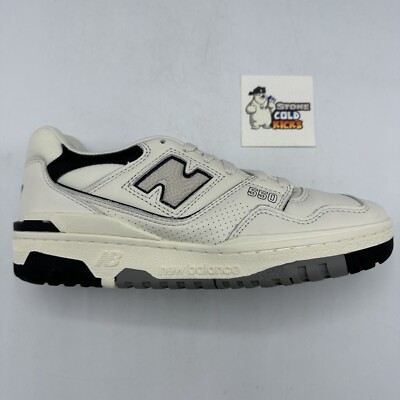 NEW BALANCE 550 BB550LWT SEA SALT OFF WHITE CREAM BLACK 6.5 Right