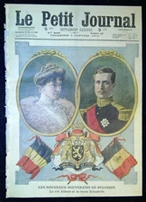 The Little Journal No. 998 From 1910 The New Sovereigns Of Belgium, Lost On..