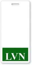 LVN Badge Buddy -Vertical - Hospital ID Card for Licensed Vocational Nurse