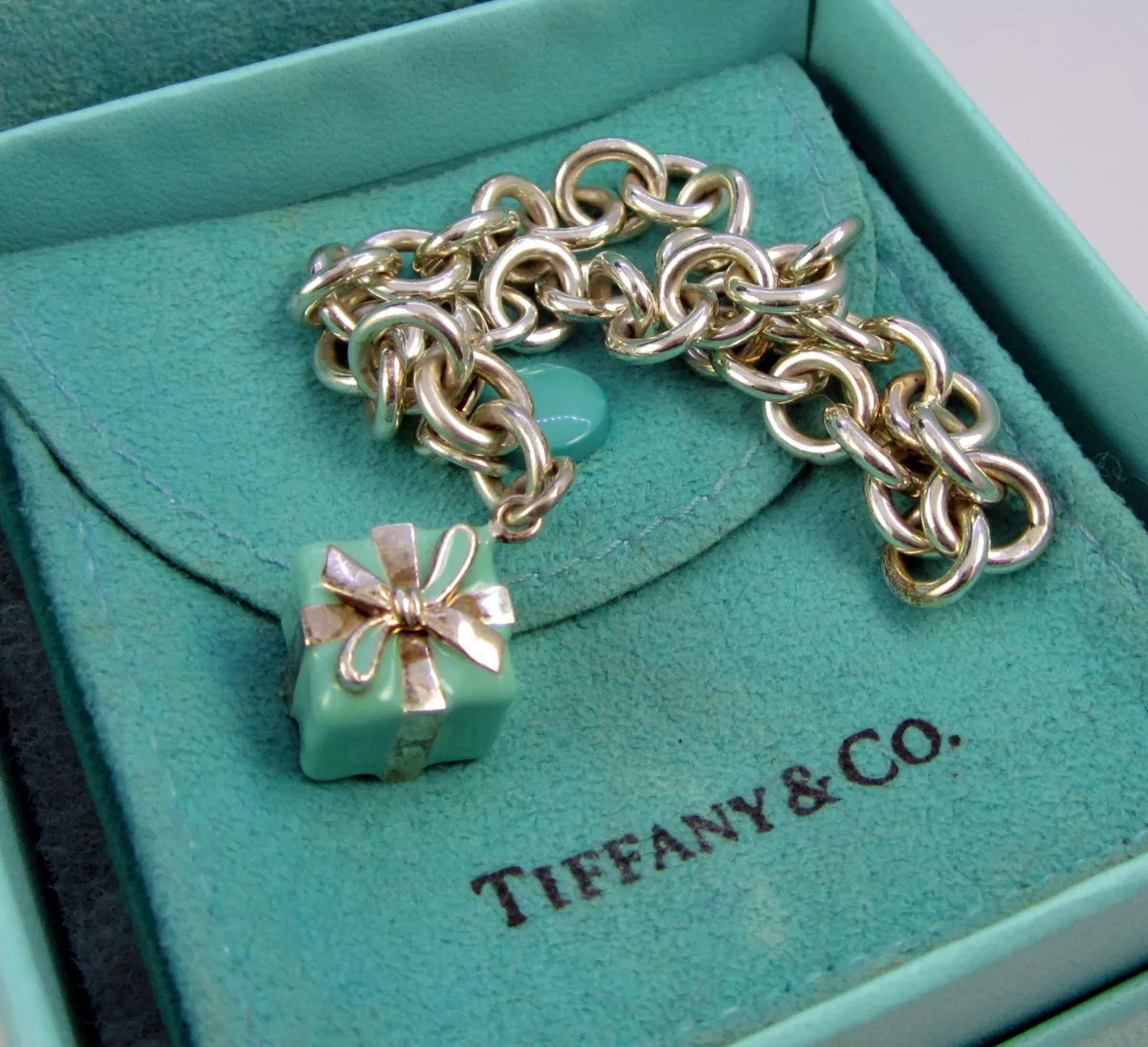 Tiffany blue cheap charm bracelet