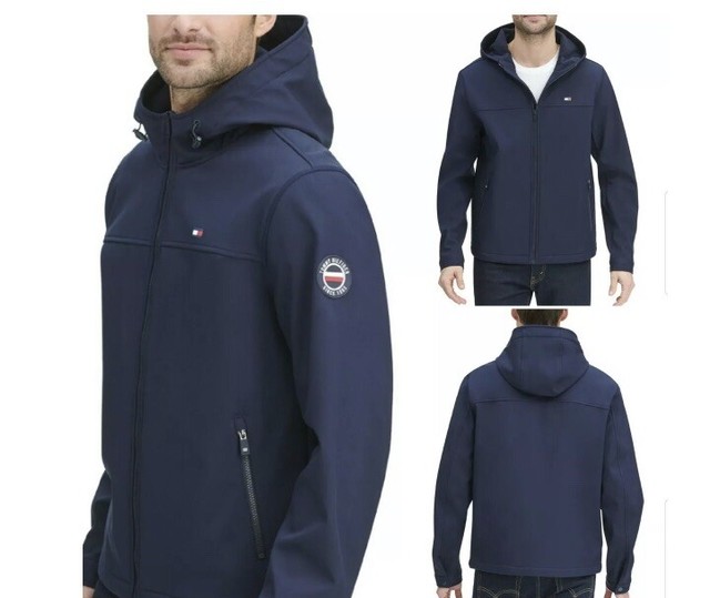tommy hilfiger soft shell hooded jacket