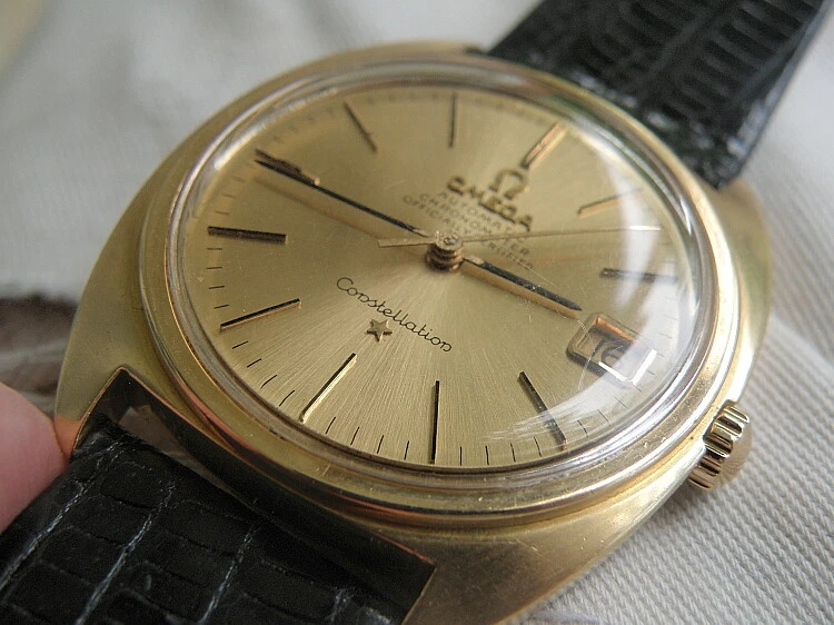 Omega Constellation 1969 ¡oro rosa macizo de 18 k! ¡Auto 564! ESFERA 18K! ¡Juego CAJA! ¡COMPRA!