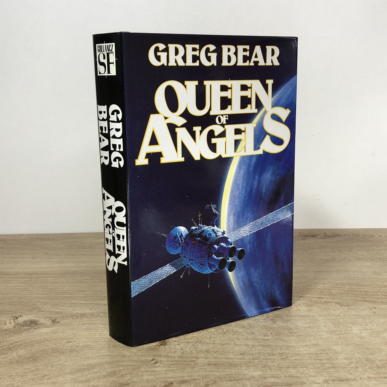 Queen of Angels by Greg Bear (1st UK Edition Hardcover w D/J, 1990)