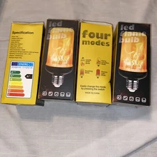 led flame bulb set of 4