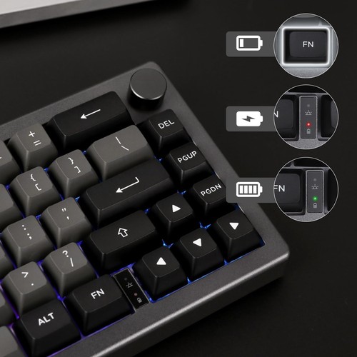 EPOMAKER EK68 Clavier de Jeu sans Fil 65%, Joint Interchangeable à Chaud Mécanique K... - Photo 7/9