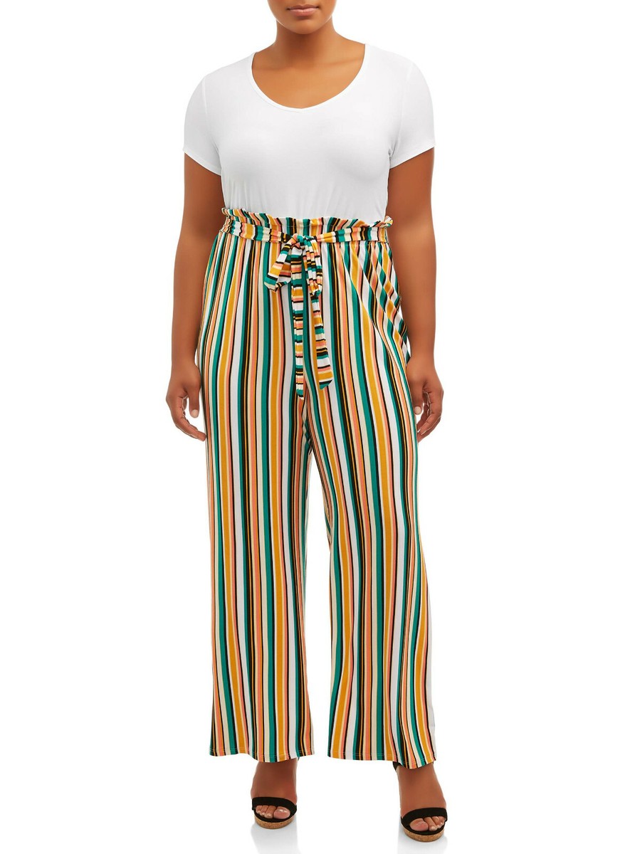 No Comment Juniors' Plus Size Soft Paperbag Waist Jumpsuit | eBay