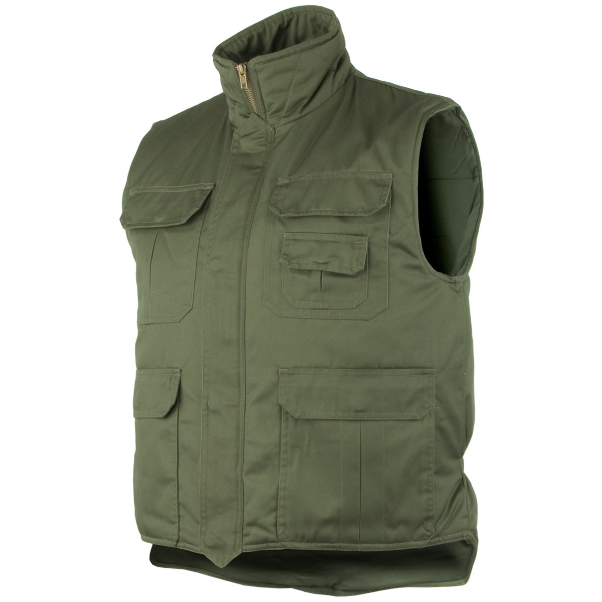 Gilet De Pêche Forestmesse, Taille L, Olive, Nylon 4 Poches – Occasion