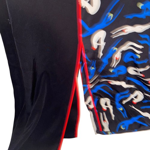Diane Von Furstenberg Dress Womens Medium Verona Silk Crepe Swimmers Print Maxi - Picture 7 of 14