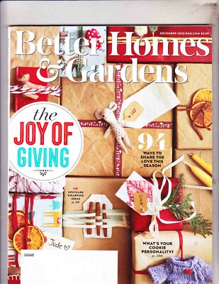BETTER HOMES & GARDENS MAGAZINE----DECEMBER 2020