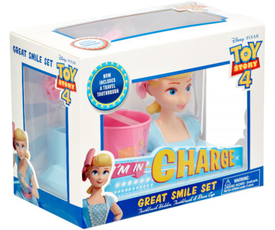 Disney Toy Story 4 Bo Peep Smile Set - Toothbrush Holder, Toothbrush & Rinse Cup