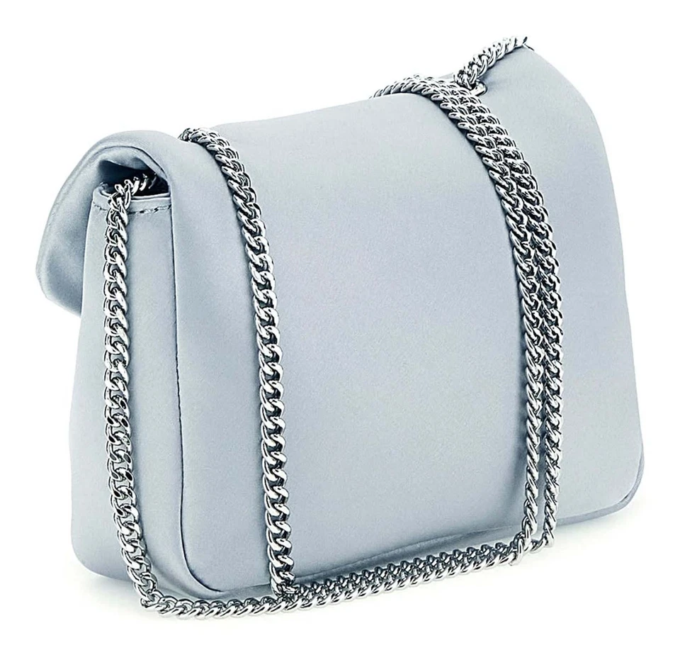 GUESS Prue Mini Convertible XBody Flap Umhängetasche Silver hellgrau Neu - Bild 2 von 3