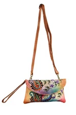 Balona New Designer 3 in 1 Leather Handpainted Multipurpose Clutch Sling Bag