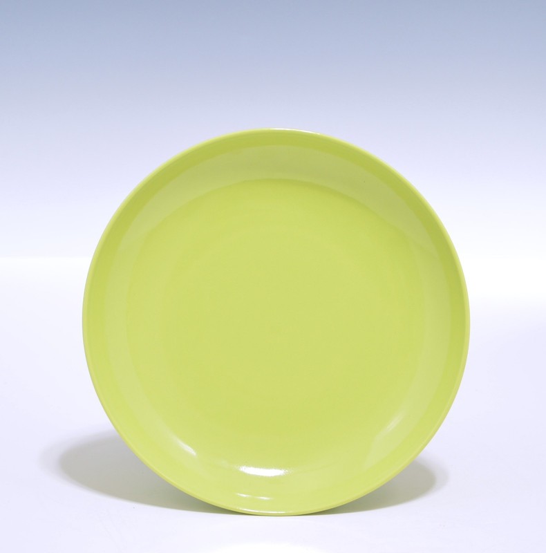 A Chinese 'Lime-Green' Porcelain Dish