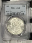 1882-P Morgan Silver Dollar $1 PCGS MS62 Semi Key Date Philadelphia Mint BU Coin