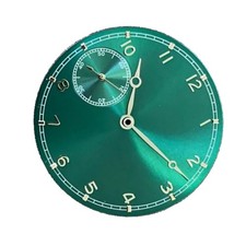 37mm Green Thin Watch Dial With Hands Parts for ETA 6497 ST3600 Movement Watch d